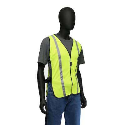 48 in. Hi-Vis Yellow Mesh Safety Vest