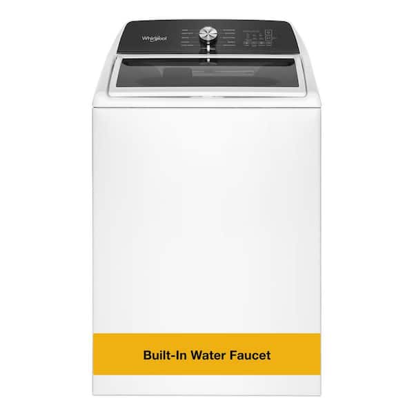 4.6 cu. ft. Top Load Washer in White with Built-In Water Faucet