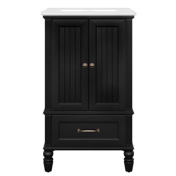 Ziyudura 36 in. Single Sink Freestanding Grey Bath Vanity with