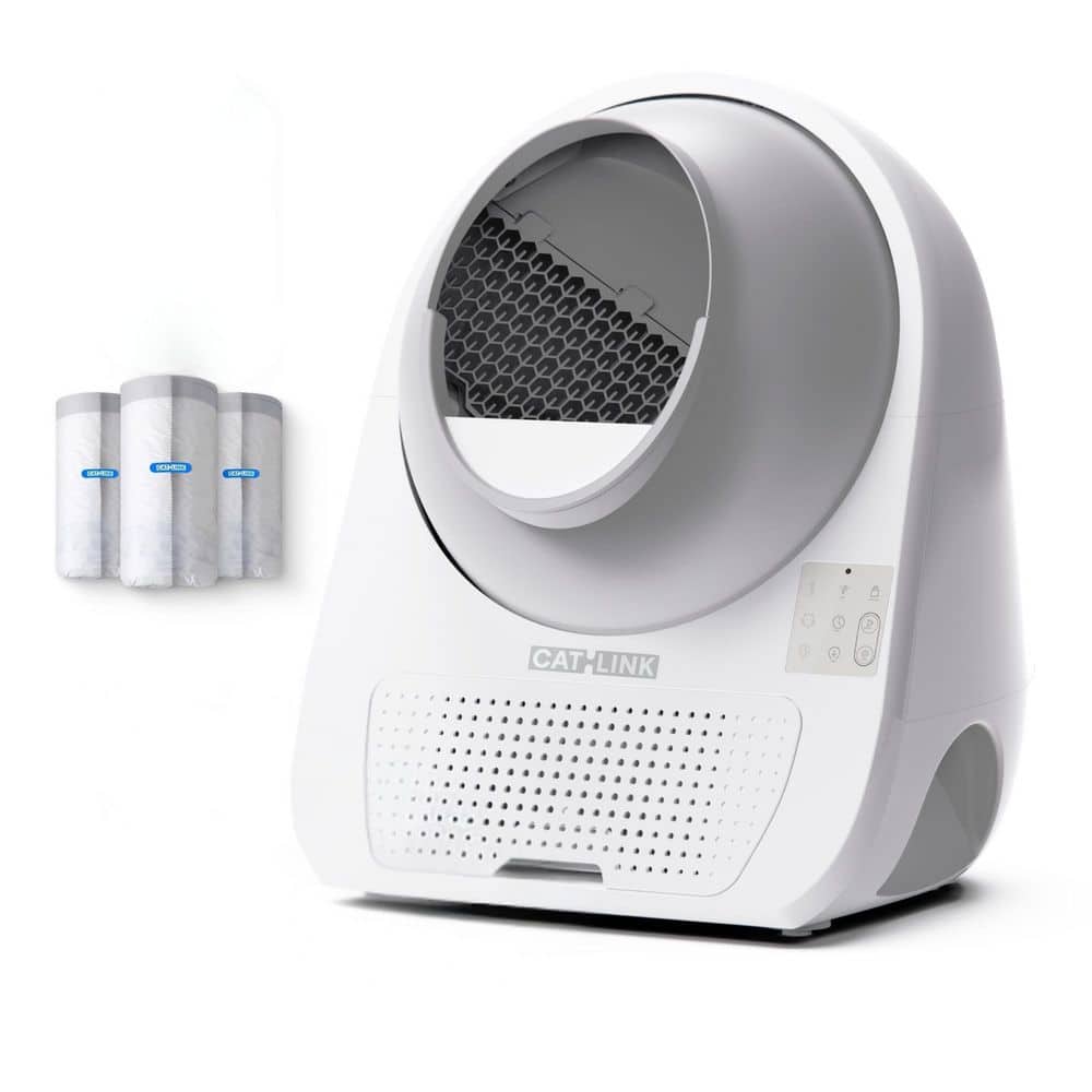 CATLINK Pro-X White Automatic Self-Cleaning Cat Litter Box with