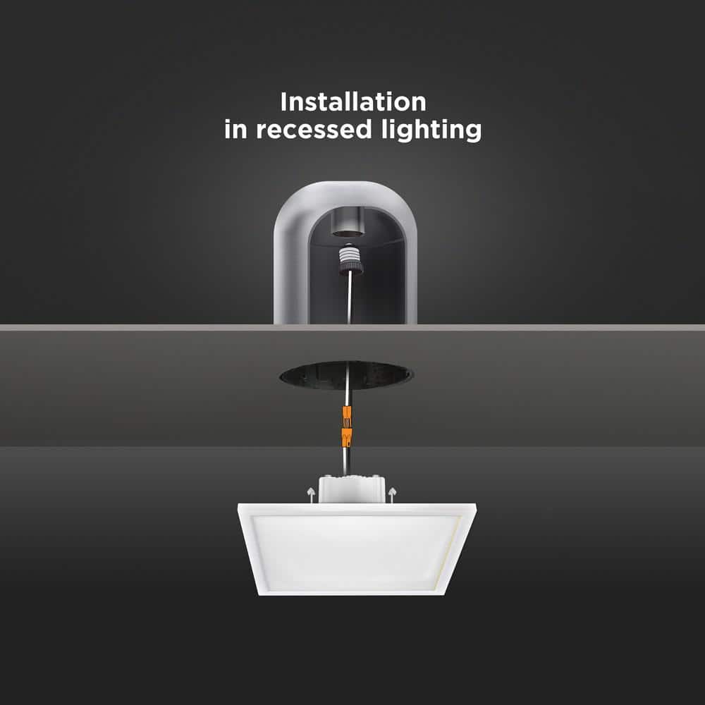 Feit 5-Inch White Aluminum LED Flat Panel Ceiling Light