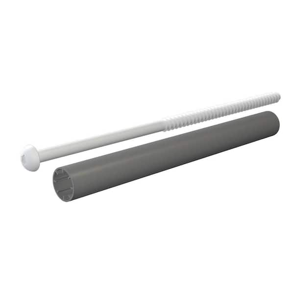 7 in. Gutter Screw and Ferrule in White