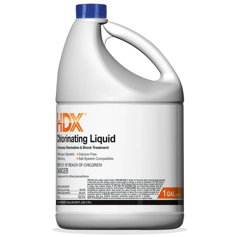 HDX HDX Chlorinating Liquid (1-Gal) 26488945041 - The Home Depot