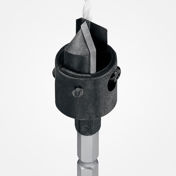 Countersink High-Speed Steel Adjustable 1/8"-5/16" Dia x 1-3/8" Oal