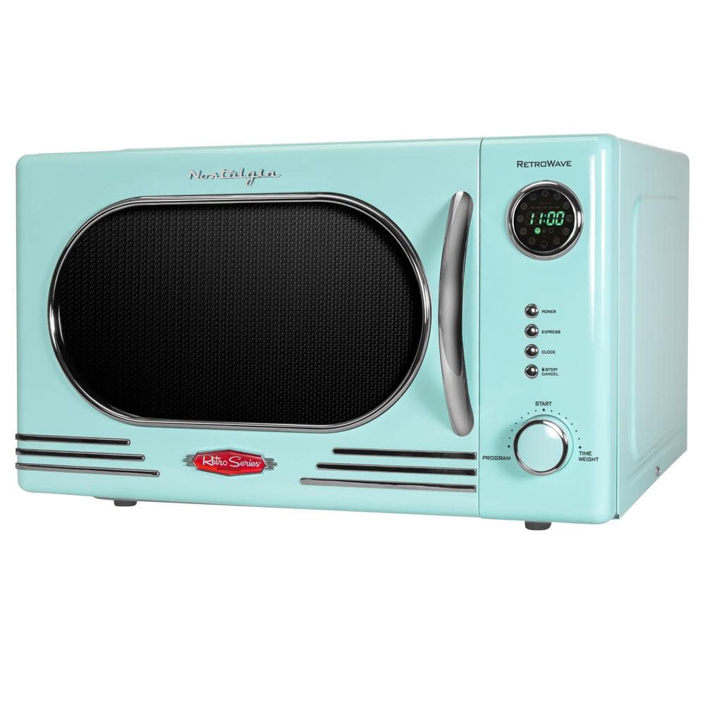 Nostalgia Retro 14.92 in. Wide 1.1 Cu. Ft. Electric 1000-Watts ...