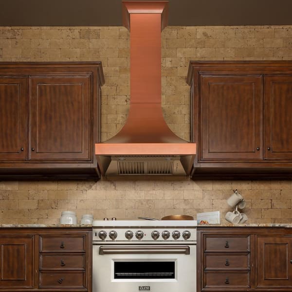 PREMIER COPPER PRODUCTS Copper Range Hoods 36-in Ducted Oil Rubbed Bronze  Wall-Mounted Range Hood in the Wall-Mounted Range Hoods department at