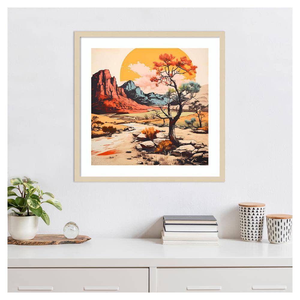 Walker Noble The Desert Path V Framed Graphic Art Print