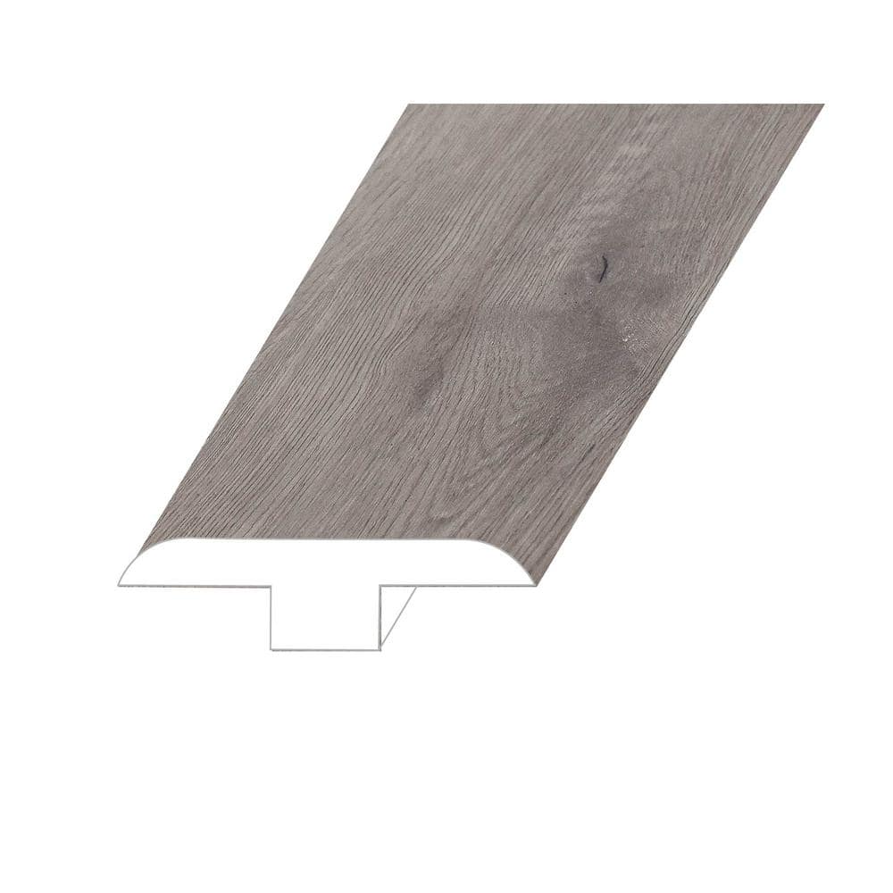 Meraki Tranquil Grey 0.5 in. T x 1.8 in. W x 94.5 in. L Vinyl T-Molding price history on PriceWatchPro