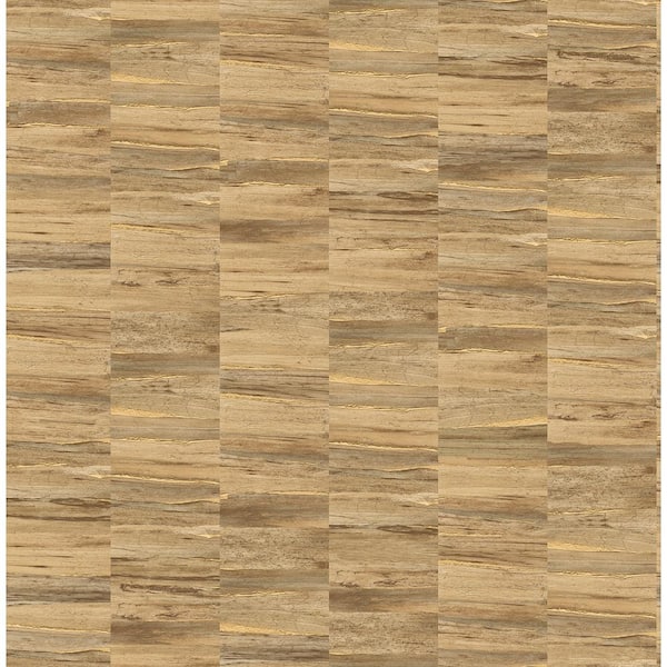 Fine Decor Hugo Copper Faux Wood Copper Wallpaper Sample