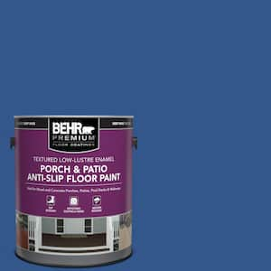 1 gal. #PPU15-03 Dark Cobalt Blue Textured Low-Lustre Enamel Interior/Exterior Porch and Patio Anti-Slip Floor Paint