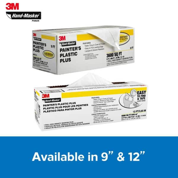 3M Ready Mask Pre-Taped Painter Masking Paper MP-180, 1 Roll 18 cm x 20 m