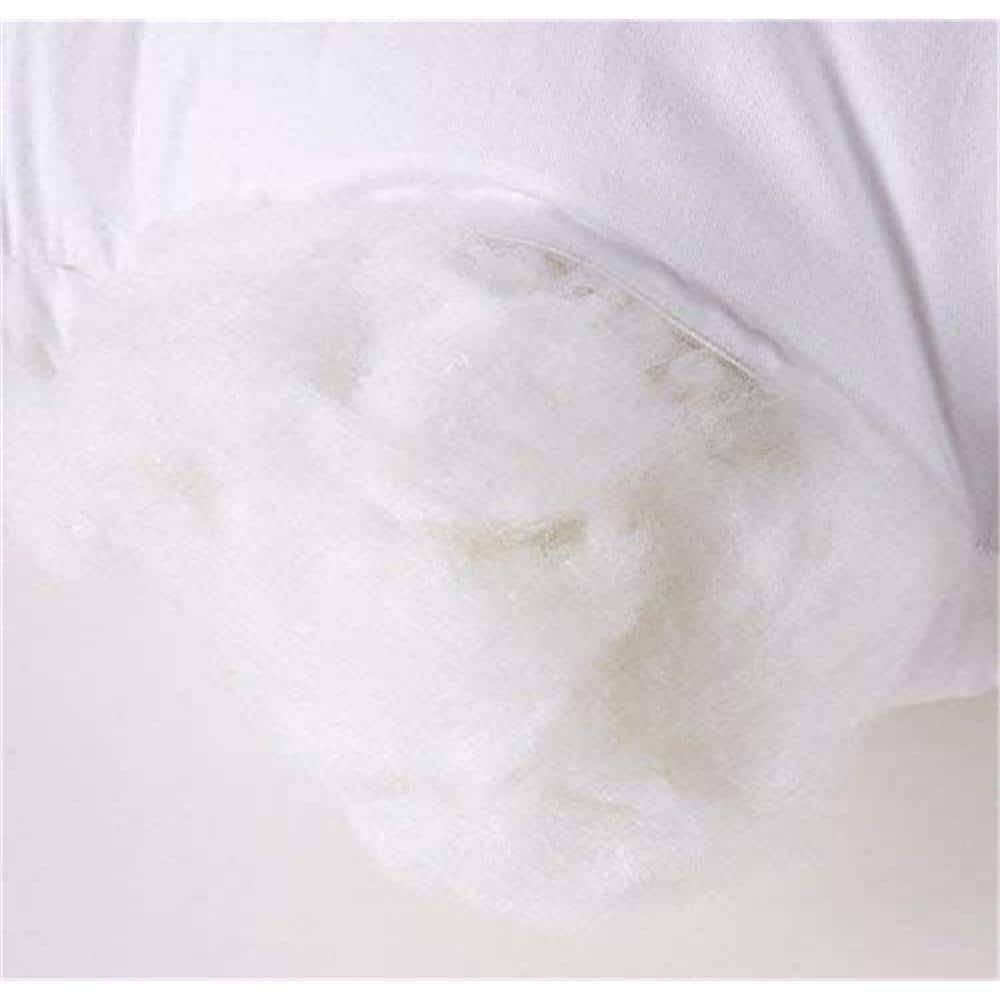 Set of 2 White Cotton Cover 20x20 Inch Throw Pillow Inserts