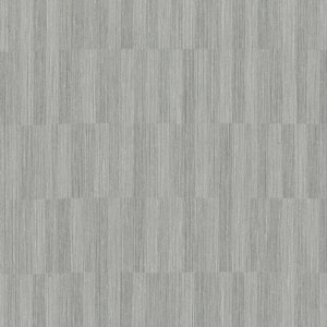 Barie Grey Vertical Tile Vinyl Strippable Roll Wallpaper (Covers 60.8 sq. ft.)