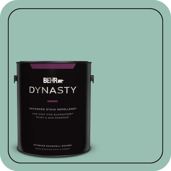 BEHR DYNASTY 1 gal. #PPU12-07 Spring Stream One-Coat Hide Eggshell Enamel Interior Stain-Blocking Paint & Primer
