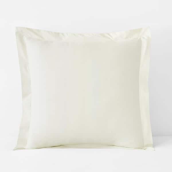 The Company Store Company Cotton Cream Cotton Percale Euro Sham