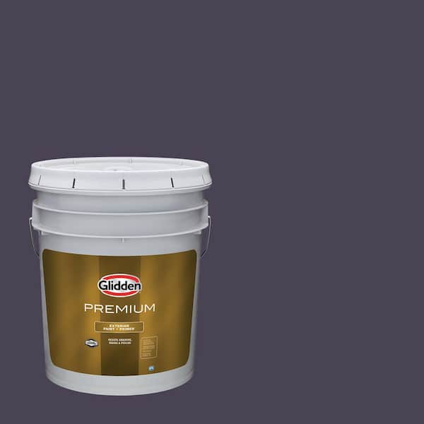 Glidden Premium 5 gal. PPG1046-7 Purple Basil Flat Exterior Latex