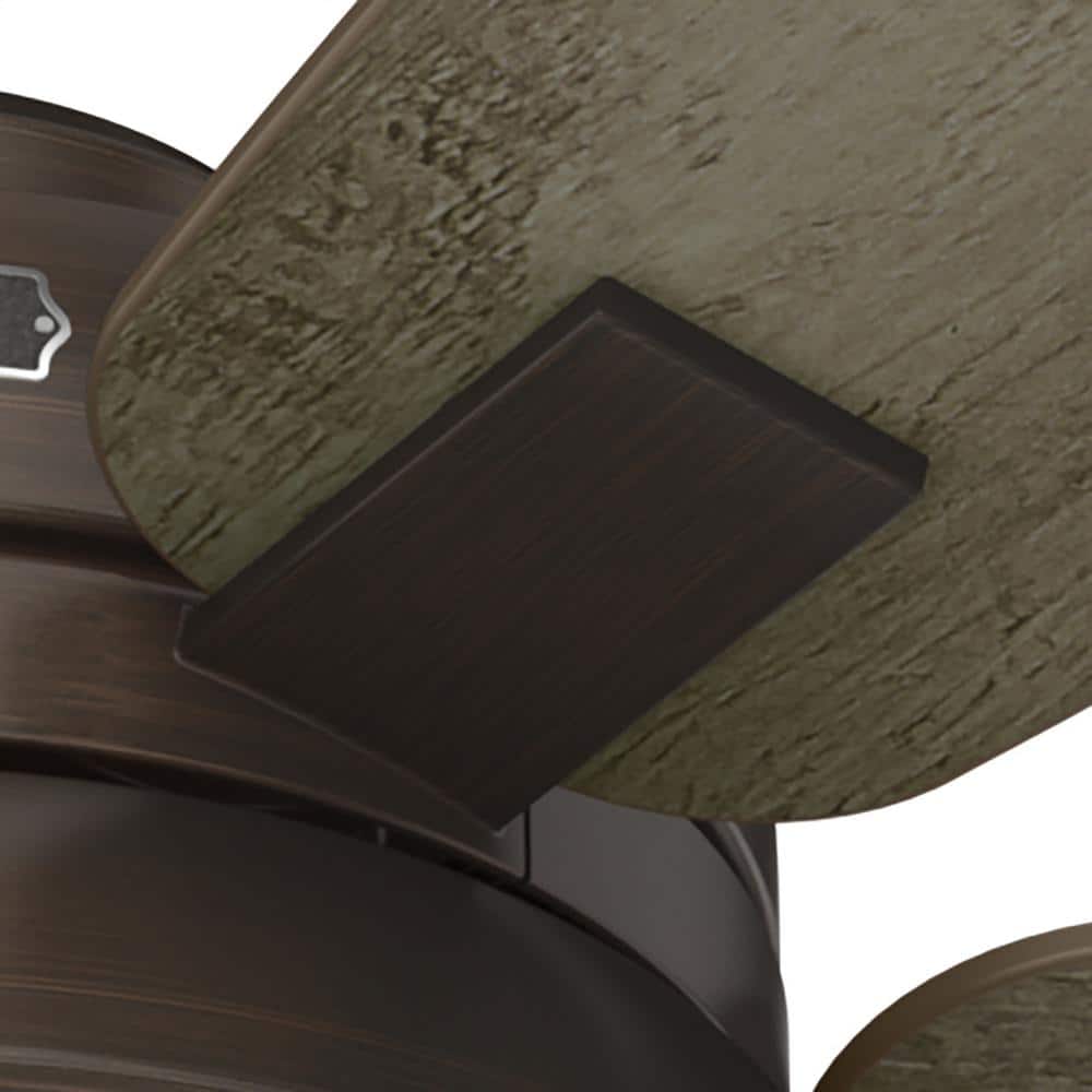 52" Weathered Copper Ceiling Fan with Light and Remote