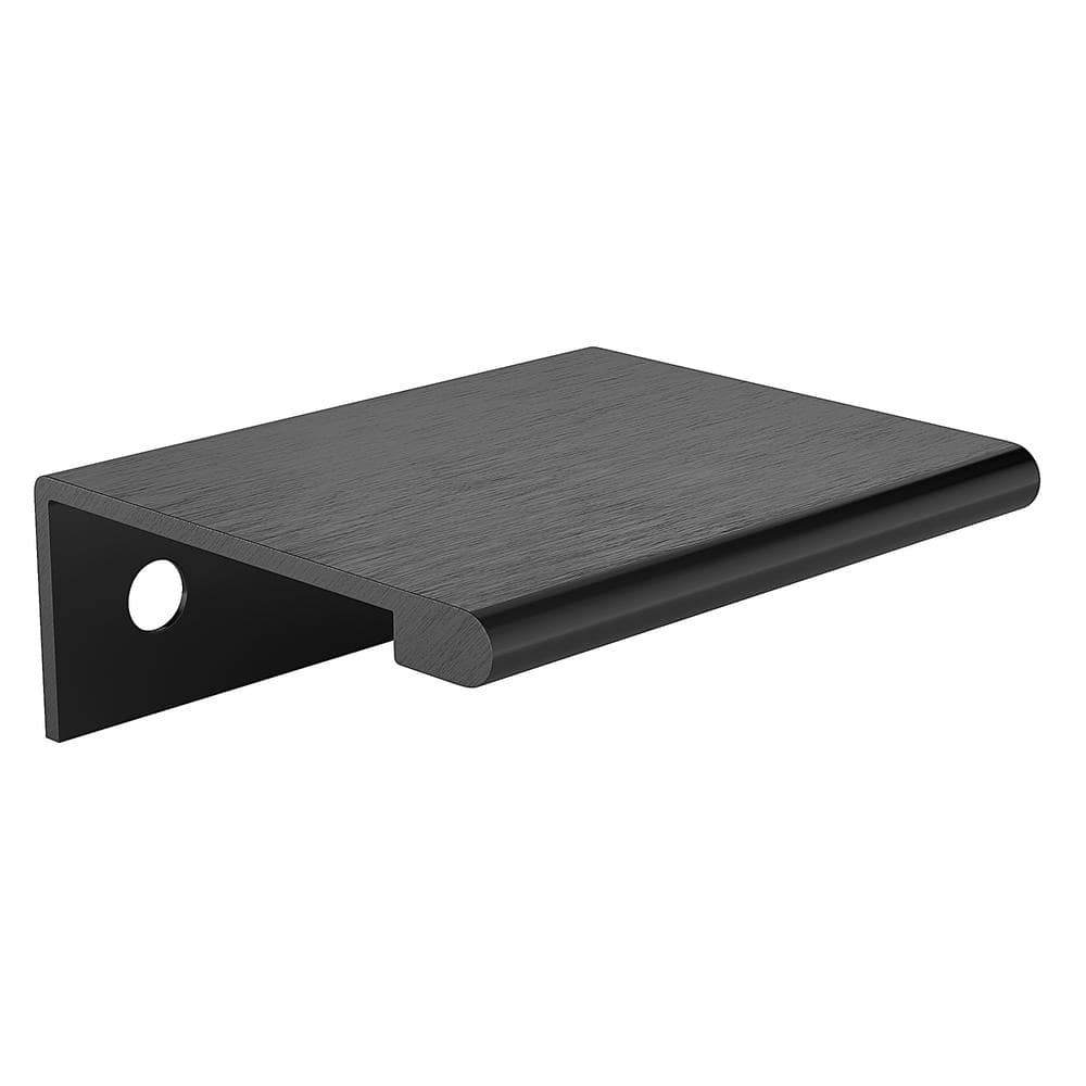 Lincoln Collection 1-5/16 in. (33 mm) Modern Brushed Black Cabinet Egde Pull price history on PriceWatchPro
