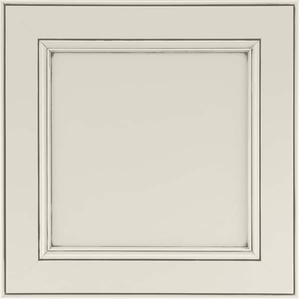 American Woodmark MacArthur 11 9/16-in. W x 3/4-in. D x 11 1/2-in. H in Painted Ember Glaze Cabinet Door Sample