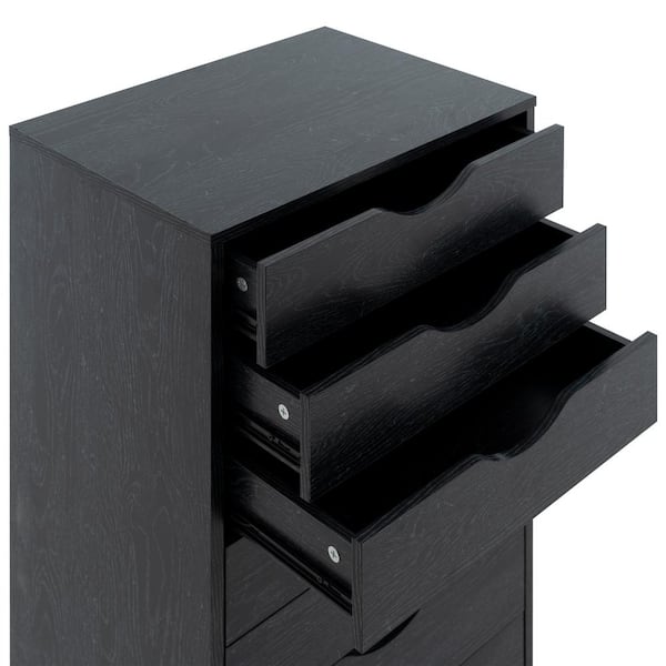 Homestock Black 9-Drawer Office Storage Cabinet