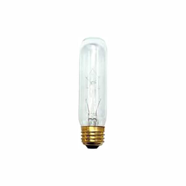 25-Watt 2700K Warm White Light T10 (E26) Medium Screw Base Dimmable Clear Incandescent Light Bulb (25-Pack)