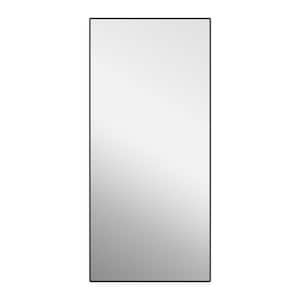 23.6 in. W x 64.96 in. H Rectangle Framed Vanity Mirror in Black