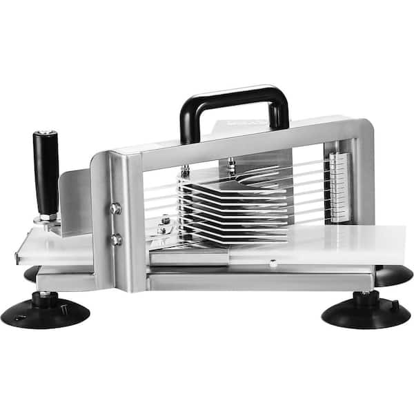 SVOPES Commercial Tomato Slicer, 3/16 in. Cutter, Stainless Steel, Manual with Non-slip Feet, for Various Veggies and Fruits