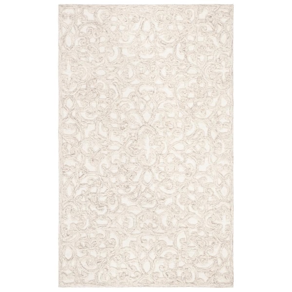 SAFAVIEH Trace Camel/Ivory Doormat 2 ft. x 4 ft. Floral Area Rug