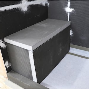 24 in. x 48 in. x 2 in. XPS Waterproof Backer Board for Shower Benches and Seats (sold in carton of 3 - 24 sqft total)
