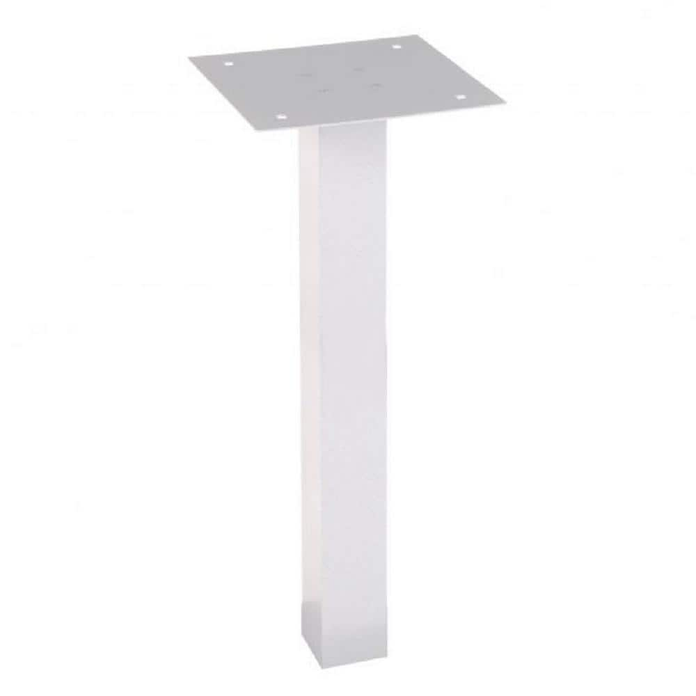 dVault In-Ground Mailbox Post for Parcel Protector Vault in White ...