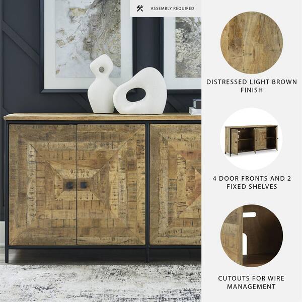 Signature DESIGN BY ASHLEY Camney Brown/Black 33 in. Accent
