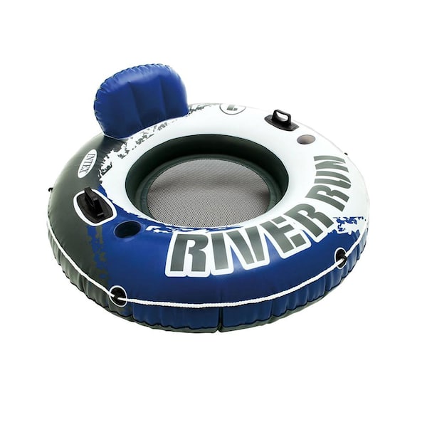 River Run II Vinyl Inflatable 2-Person Float (2-Pack) and Single Pool Tube (4-Pack)