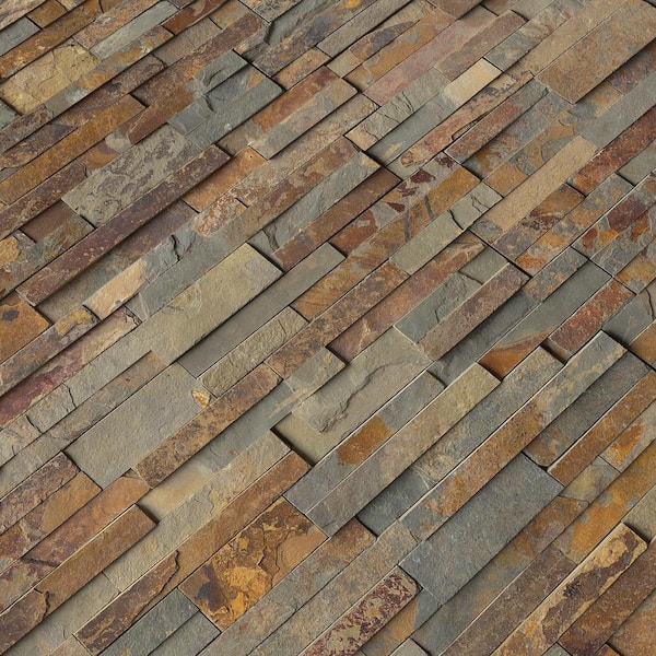 MSI Natural Earth Ledger Panel 6 in. x 24 in. Natural Slate Wall Tile (10 cases/60 sq. ft./pallet) MSI Natural Earth Ledger Panel 6 in. x 24 in. Natural Slate Wall Tile (10 cases/60 sq. ft./pallet)