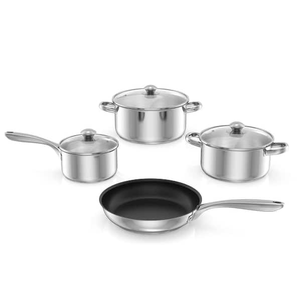 Frigidaire Ready-Cook 5-Piece Stainless Steel Cookware Set Induction Ready  