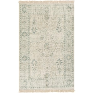 Area Rug 2x4 Non-Slip Machine Washable Boho Distressed Area Rug 2x4 Neutral