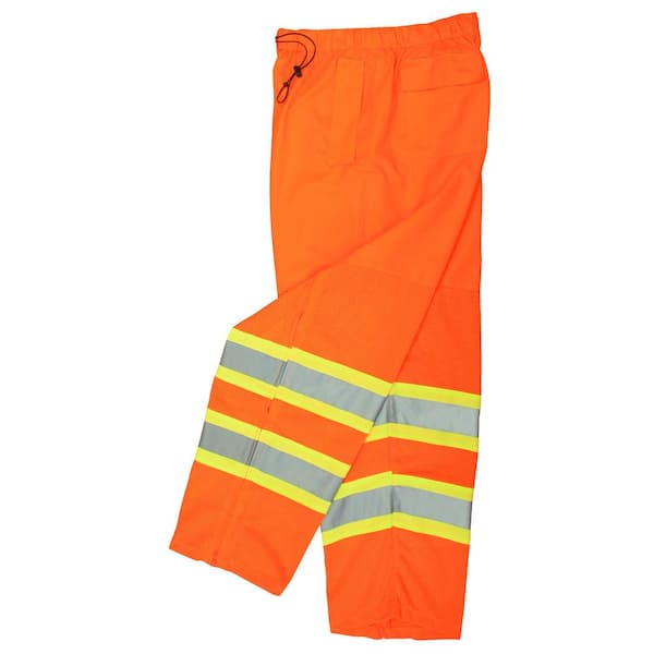Radians Class E Waterproof Safety Pants Orange Med/Large