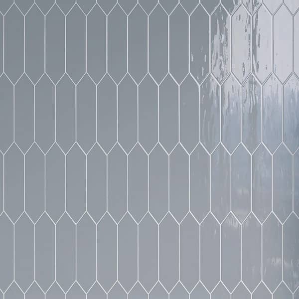 Atlanta Sky 2.95 in. X 11.81 in. Glossy Ceramic Picket Wall Tile (8.07 sq. ft. /Case)