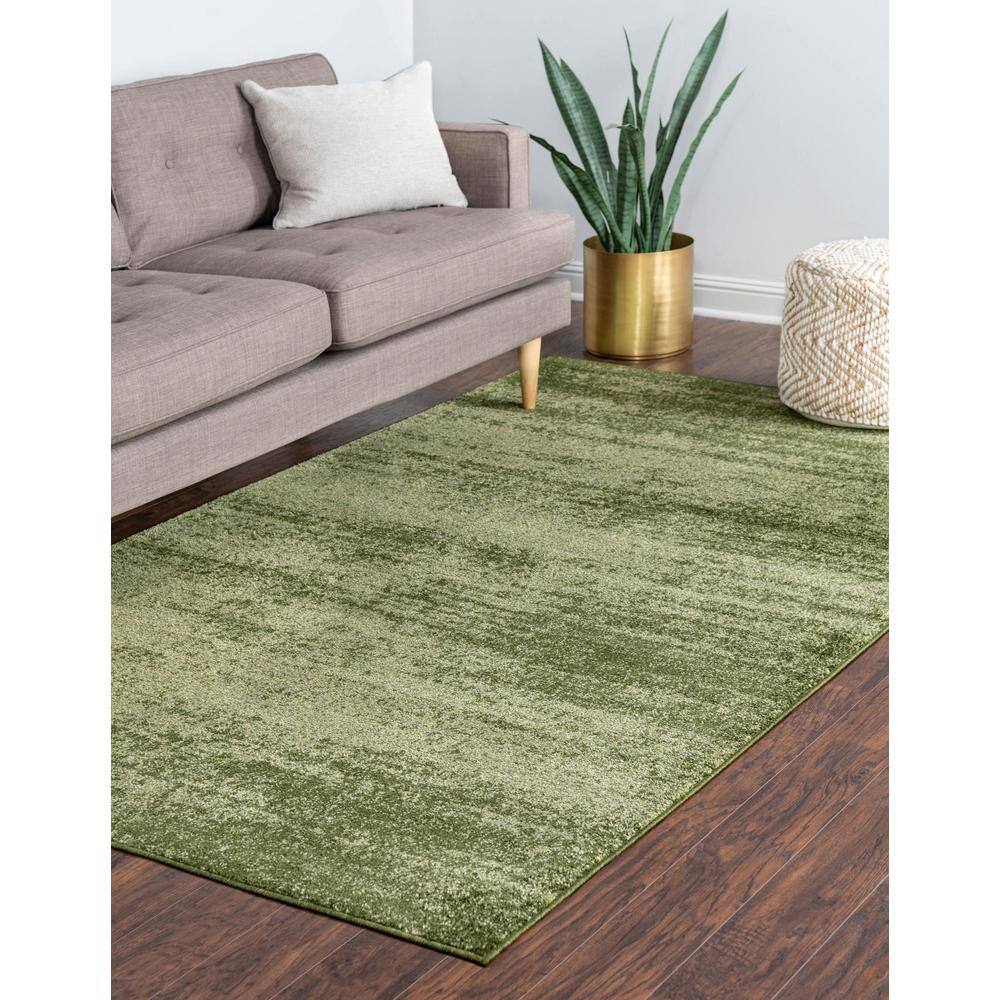 Luxurious Dark Gray Tufted 6' x 9' Easy-Care Synthetic Rug