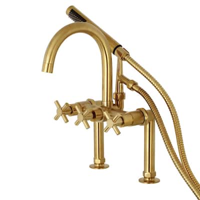 Details about   Chrome Brass Bathtub Faucets Deck Mounted Square Handle Taps Contemporary Faucet
