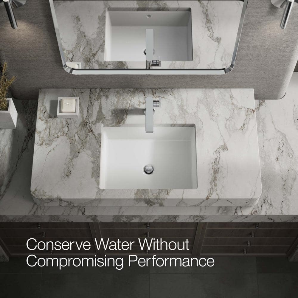 Composed Minimalist Polished Chrome Single-Handle Bathroom Faucet