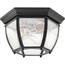 Progress Lighting Roman Coach Collection 1-Light Textured Black Clear ...