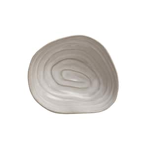 7.37 in. 17.28 fl. oz. White Stoneware Shell Serving Bowls (Set of 6)