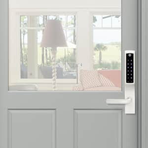 Assure Lock for Andersen Patio Doors White No Cylinder Deadbolt with Touchscreen Keypad