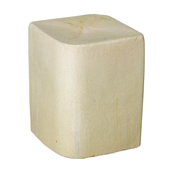 Emissary Aero 18 in. H Champagne Specialty Ceramic Garden Stool