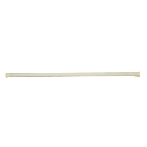 Design House 36 in. to 63 in. Steel Adjustable Shower Curtain Rod in Bone