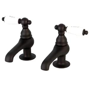 Restoration Old-Fashion Basin Tap 4 in. Centerset 2-Handle Bathroom Faucet in Oil Rubbed Bronze