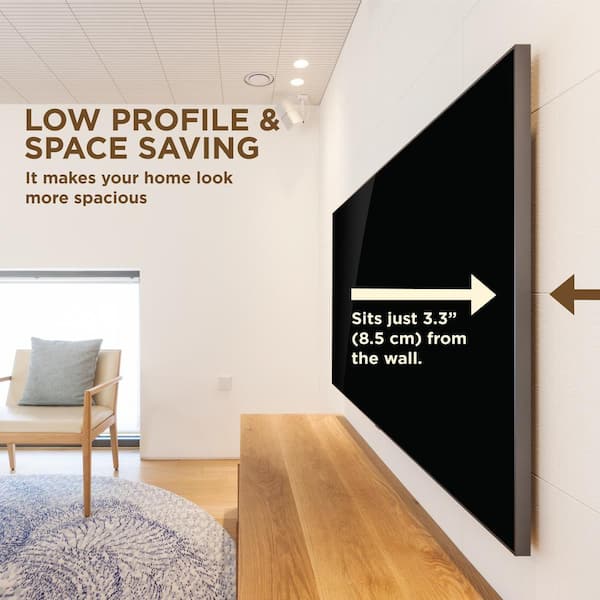 ProMounts Universal Fixed Small Durable Ultra Slim Flat Tilt TV