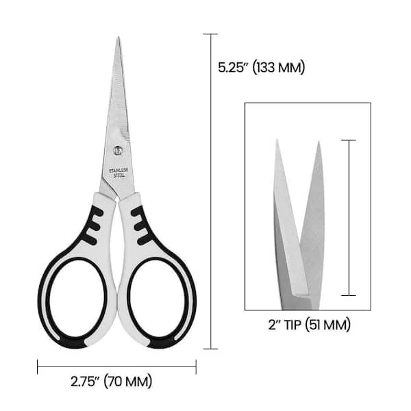 ZENPORT 5.25 in. L Stainless Trimming Scissors, Trimmer Bee