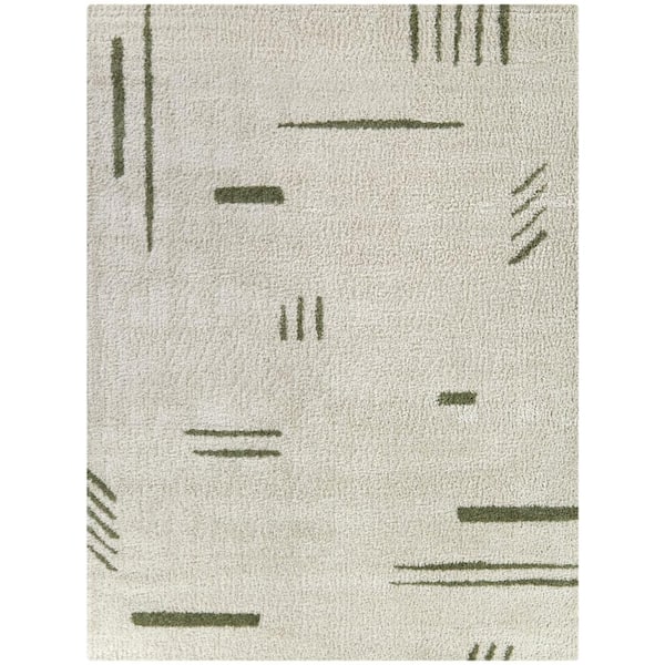 BALTA Foucher Green 8 ft. x 10 ft. Abstract Area Rug