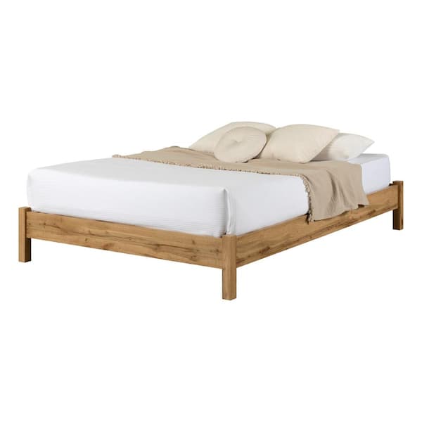 Step One Essential Brown 63.5 in. Frame Queen Platform Bed